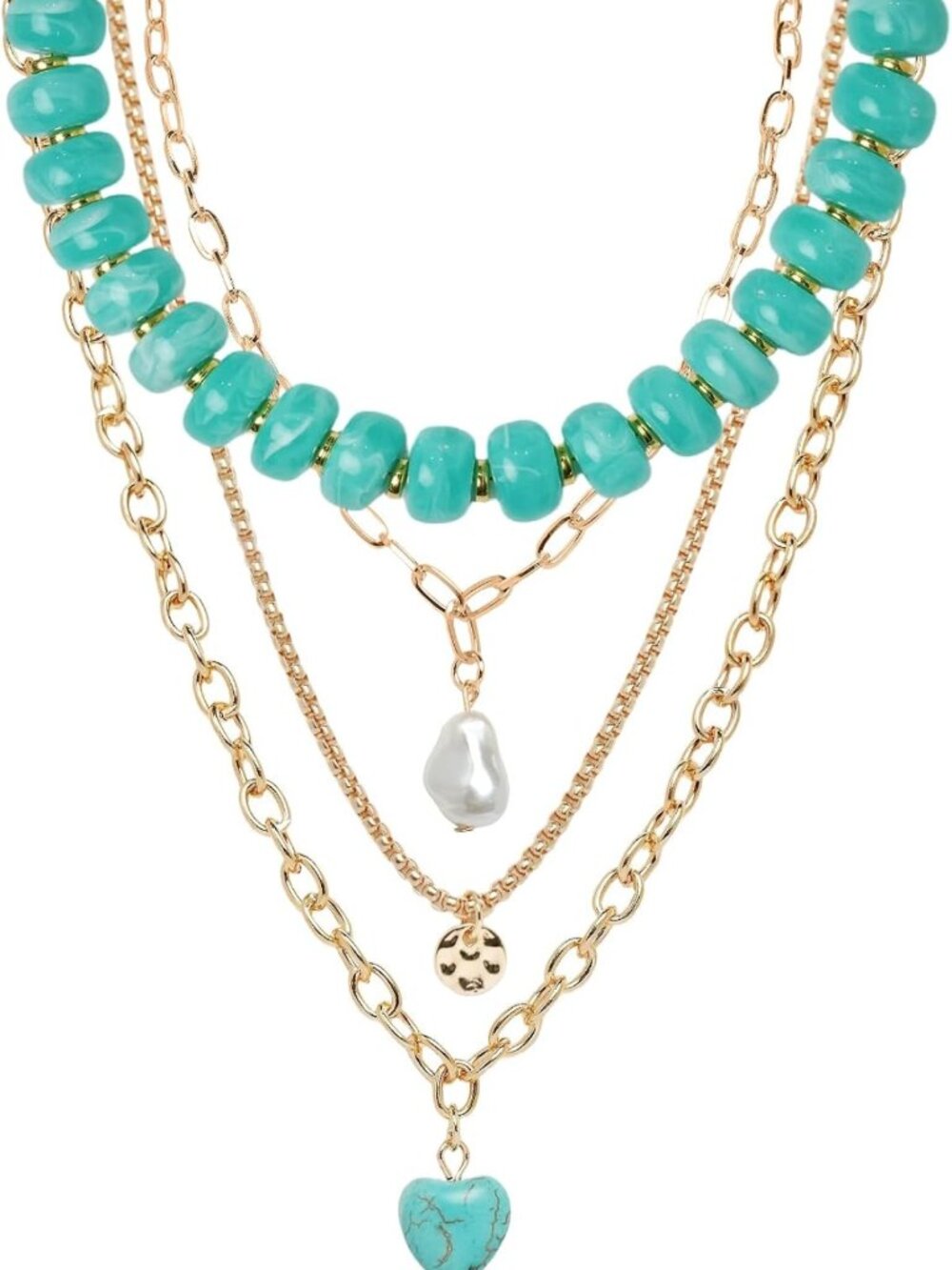 Chic Layered Beaded Necklaces Set for Women | Trendy Chunky Jewelry Collection